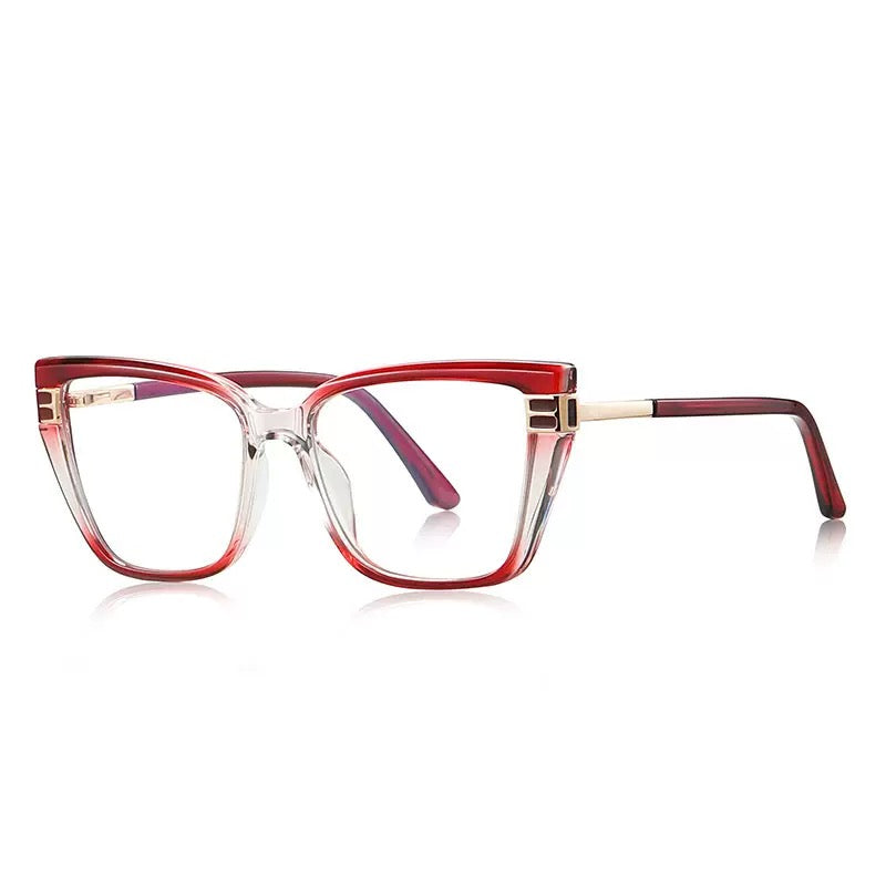 Cat-eye glasses frames in black